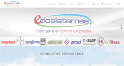 Desktop Screenshot of ecosistemas.ws